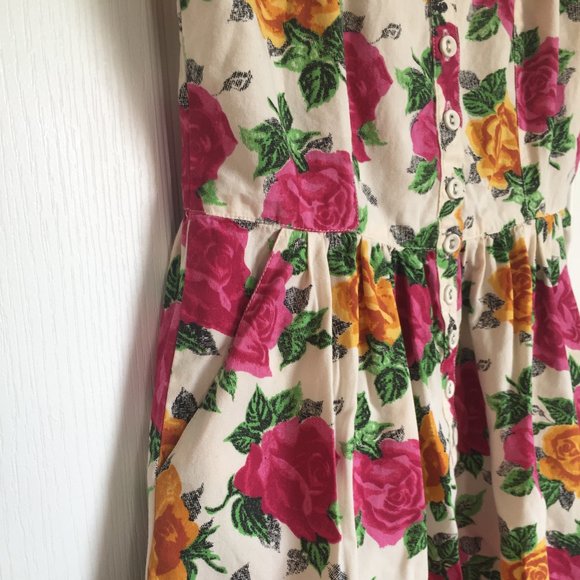 Kimchi Blue Button Up Rose Dress - Picture 5 of 7